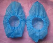 非反スキッドの使い捨て可能で青い病院のクリーンルームの布の靴カバー スリップ サプライヤー