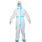 PPEの一つのプラスチック使い捨て可能な防護服の医学の防護服 サプライヤー