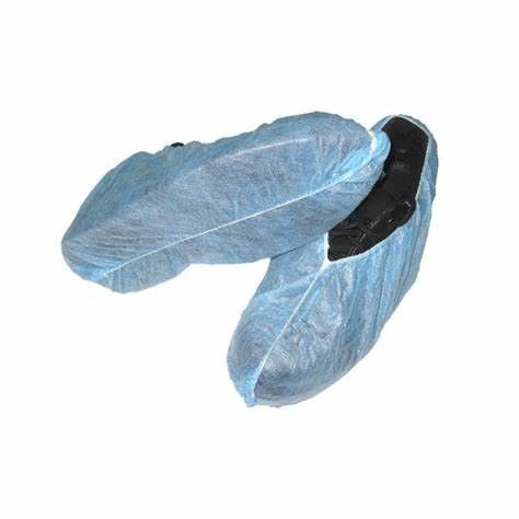 化学抵抗力がある安く使い捨て可能で青い外科靴は医学を覆う サプライヤー