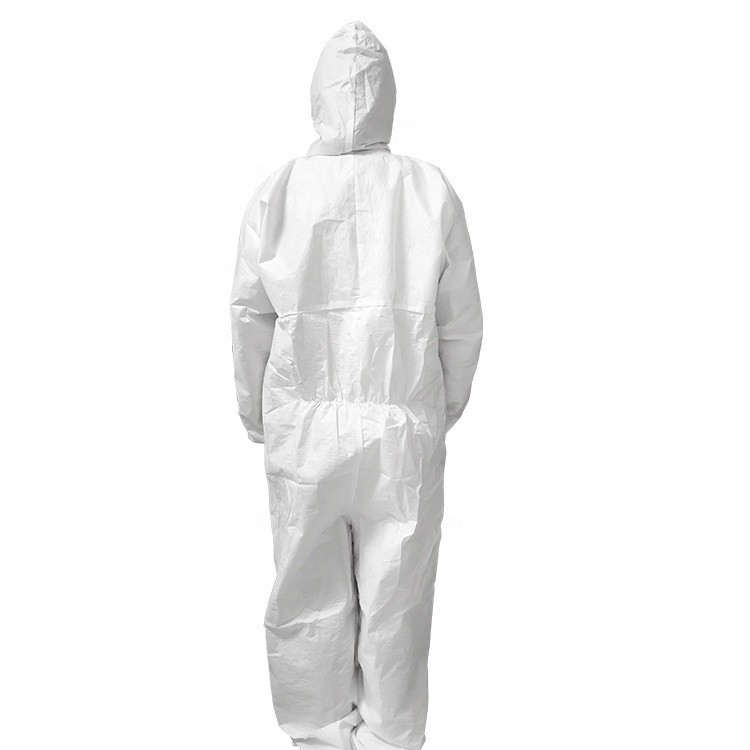 フードの製造者の製造業者が付いているSMSの白い保護使い捨て可能なスーツ サプライヤー